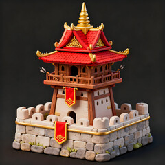 Defense Tower &ndash; Medieval Fortified Guard Tower Fantasy RTS