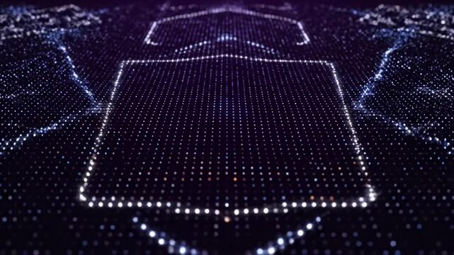 Dynamic Geometric Sparkle Focus on the interplay of sharp lines and radiant points of light.