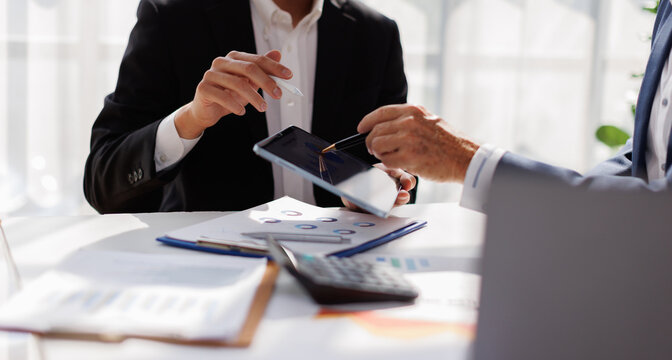Graphs and charts to analyze market data, balance sheet, business account, net profit to plan new sales strategies to increase production capacity.