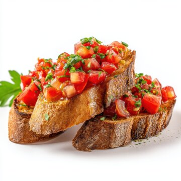 Rustic Tomato Bruschetta Toasted Bread