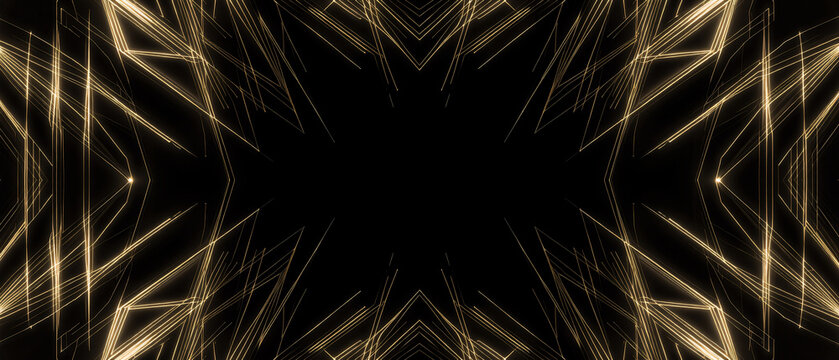 black and gold luxury geometric pattern 15