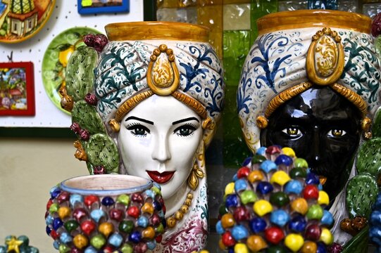 Italian polychrome porcelain