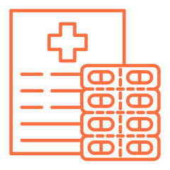 Fototapeta premium Prescription Icon