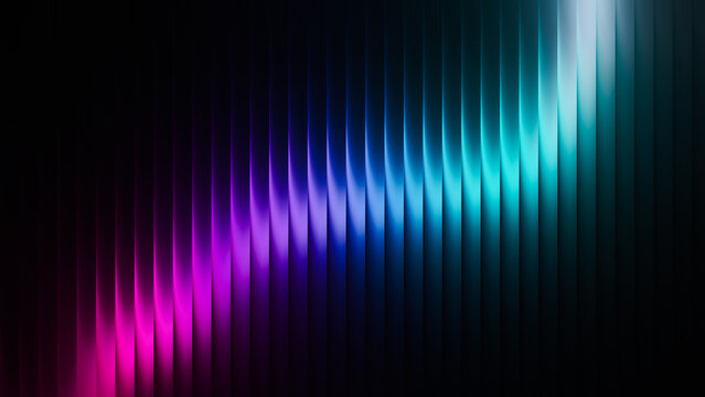 Abstract colorful vertical lines gradient transitioning from purple to blue