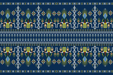 Vintage Geometric Abstract Ethnic Pattern.