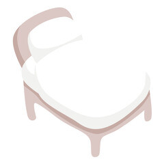 Illustration Bed Cartoon Furniture Simple Sleeping Graphic Bedroom