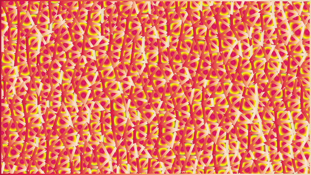 Abstract geometric pattern with red and yellow triangles