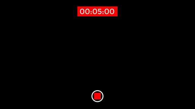 Video Camera Screen Recording overlay 4K