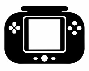 Portable Gaming Device Silhouette Vector Icon © creative
