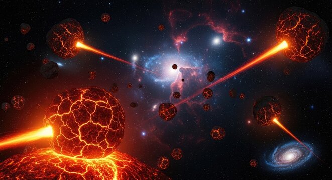 Cosmic Energy Burst - A Celestial Spectacle.