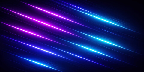 Obraz premium Abstract blue glowing starry light background