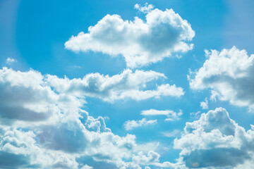 Beautiful blue sky with clouds background.Sky clouds.Sky with clouds weather nature cloud blue