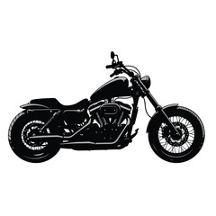 Obraz premium Motorcycle Silhouette Illustration