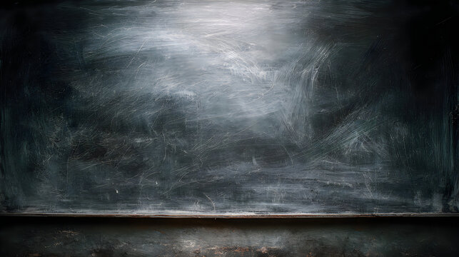 Dark Chalkboard Background with White Smudges