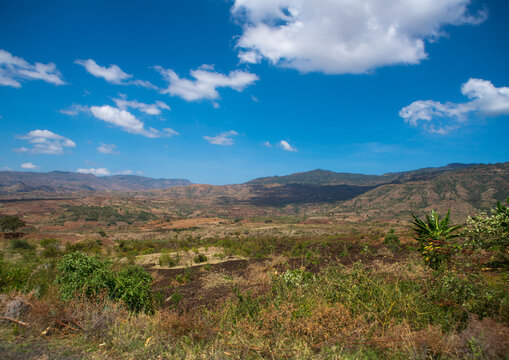 Ethiopian highlands landscape, Gamo gofa omo, Arba minch, Ethiopia