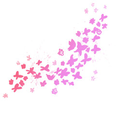 Colorful Flying Butterflies PNG Transparent Illustration