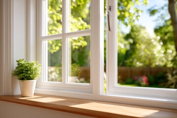 Fototapeta premium Energy Efficient Window Upgrade Process for Capturing Natural Light in Homes
