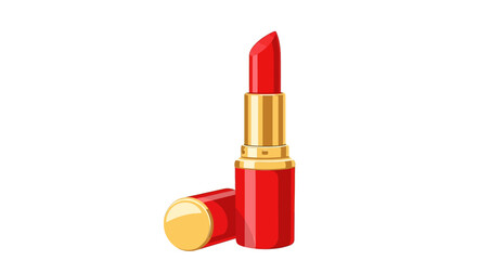 Red Lipstick Cosmetic Product.
