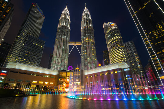 The Petronas Towers in Kuala Lumpur, Malaysia