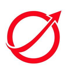 red arrow logo vector