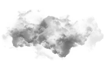 Obraz premium Realistic Abstract Grey Cloud Smoke Formation Soft Airy Calm Minimal Clean Atmospheric Fog Mist Decoration Overlay