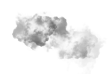 Obraz premium Realistic Abstract Grey Cloud Smoke Formation Soft Airy Calm Minimal Clean Atmospheric Fog Mist Decoration Overlay