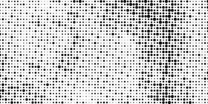 Halftone faded gradient texture. Grunge halftone grit background. White and black sand noise wallpaper. Retro pixilated vector backdrop