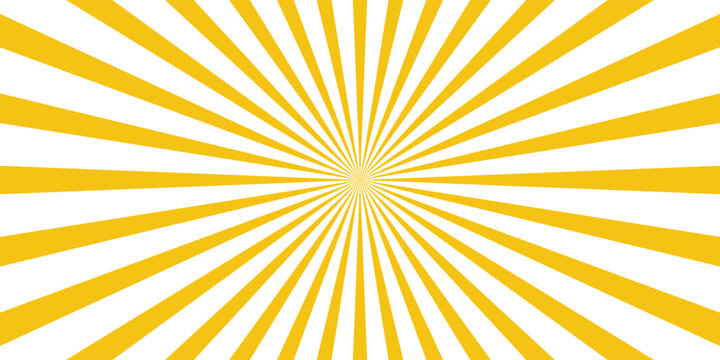 Groovy starburst with colorful rays. Abstract disco striped background. Orange, pink and green sun retro psychedelic design.