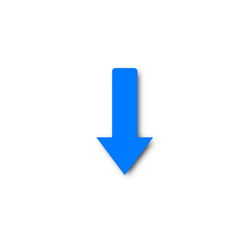 Blue Arrow Down Icon