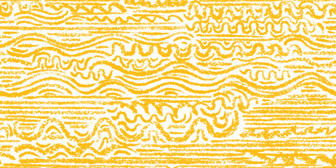 Wavy pasta seamless pattern Crayon art background
