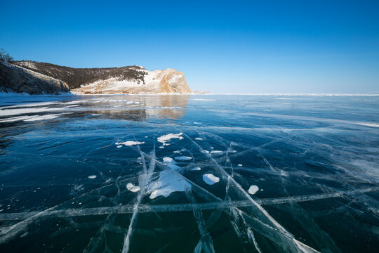 Ice of Lake Baikal