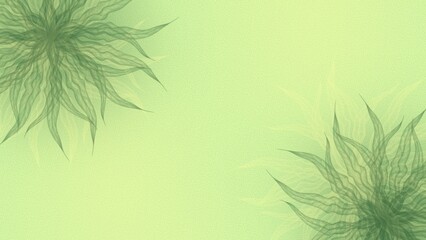 Soft Lime Green Abstract Background with Botanical Shadow Texture.