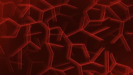 Dark Red Abstract Texture Background with Bold Organic Crack Pattern.