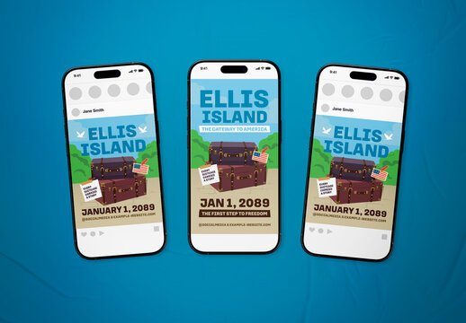 Ellis Island Social Media