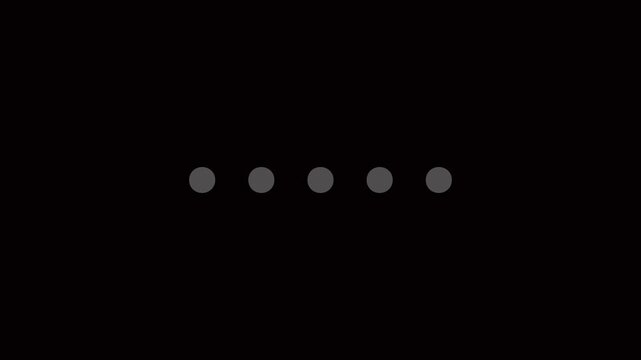 White Neon Dot Loading Animation on Black Background &ndash; Futuristic Circular Progress Indicator