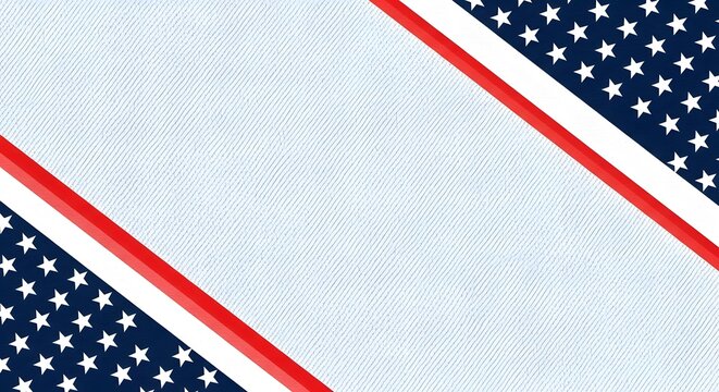 Memorial day tribute with patriotic american flag design elements