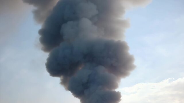 Turbo Smoke Rising Slowly with Smooth Flow and Gentle Swirls 4K