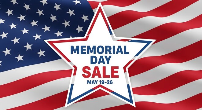 Memorial day sale honoring the fallen with patriotic discounts and deals