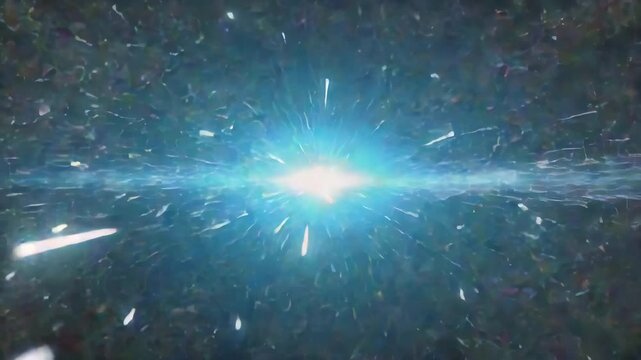 Atmospheric Warp-Speed Star Animation with Rapid Motion Trails