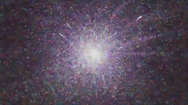 Realistic Space Scene with High-Speed Star Motion 4K