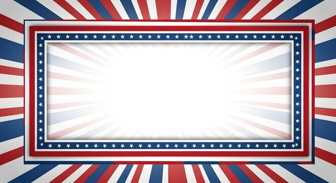 Memorial day tribute background with patriotic red white and blue colors
