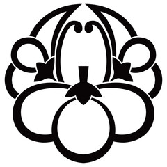 家紋です。中陰浮線梅といいます。