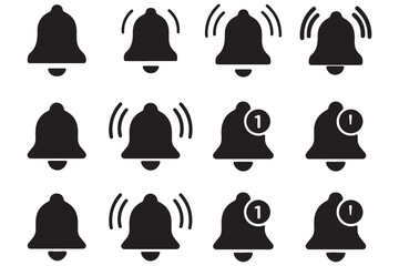 Social media notification bubbles vector icon set. Minimalist line art speech bubble symbols. Heart like chat message alert user profile signs. App interface UI UX design elements. 