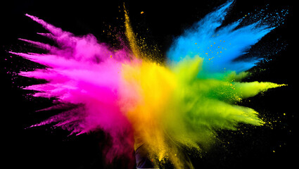 picture of splash of colour powder in a holi festival india © Daily Life Business