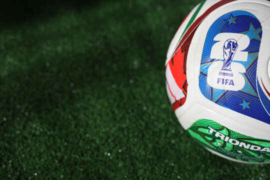 Official FIFA World Cup 2026 match ball. 18 February 2026. Minsk , Belarus.