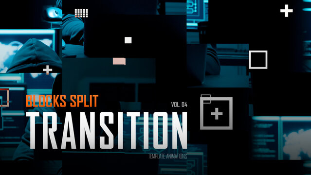 Blocks Split Transition / Horizontal / Part 04