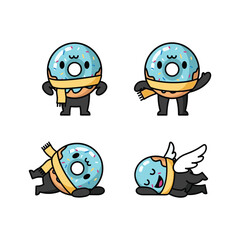 Cartoon Earth character in various dynamic poses with emotional expressions