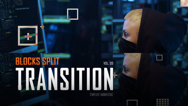 Blocks Split Transition / Horizontal / Part 09