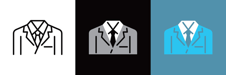 シンプルなスーツアイコン