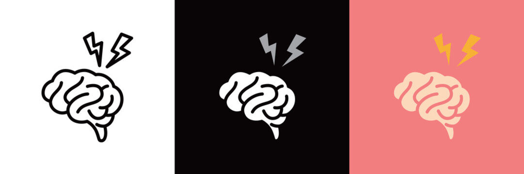 脳の刺激アイコン